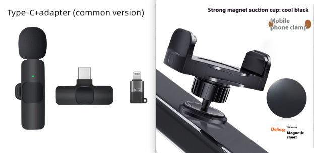 Wireless Lavalier Microphone Drag Two Outdoor